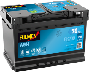 Batterie Fulmen Start & Stop AGM FK700 12V 70Ah 760A