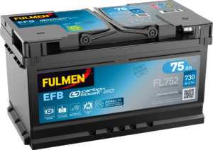 Batterie Fulmen Start & Stop EFB FL752 12V 75Ah 730A